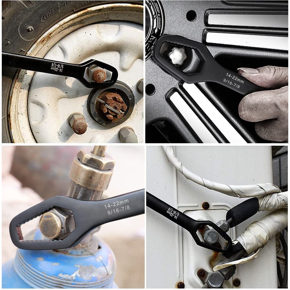 4 Pieces Universal Multifunctional Wrenches set Adjustable Double-head Torx W...