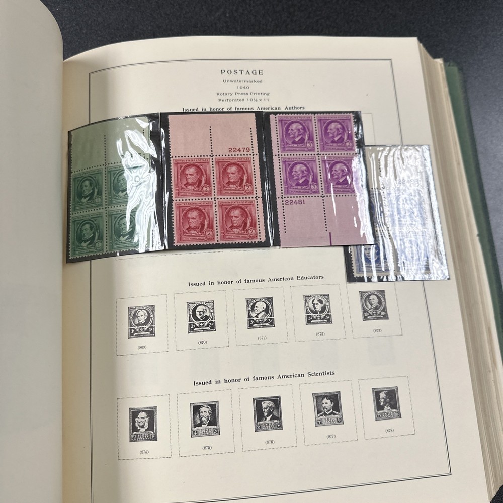 Scott American Stamp Album With Some Stamps Mint & Used