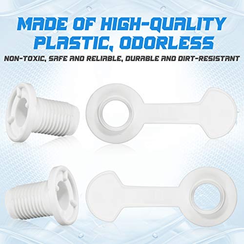 3 Sets Cooler Drain Plug Replacement Triple Snap One Size, White