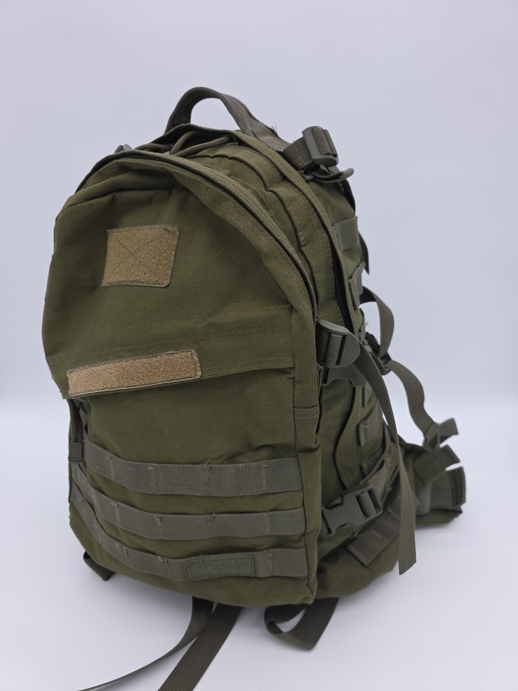 Highland Tactical Major Dark Green Heavy Duty Backpack MOLLE WEB HOOK-LOOP