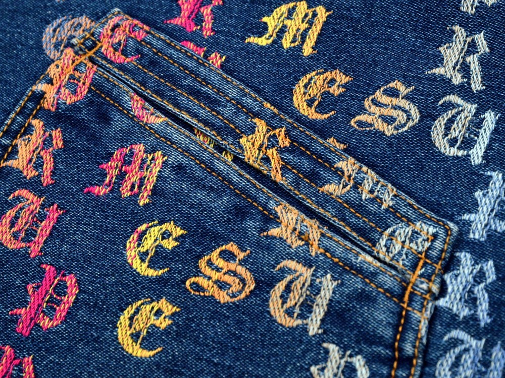 Supreme Gradient Jacquard Denim Work Jacket Size Large