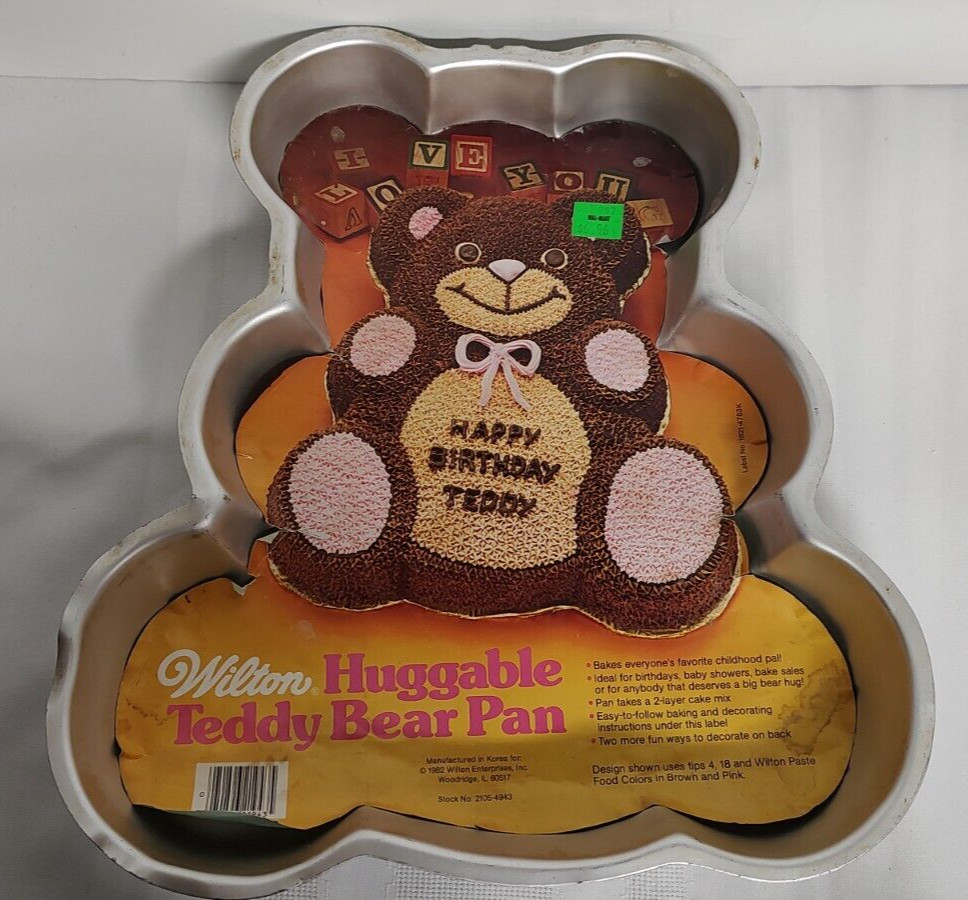 Wilton Cake Pan Huggable Teddy Bear 1982
