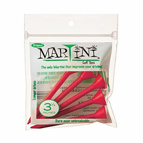 Martini Golf Tees 3-1/4" Durable Plastic Tees (5 Pack), Flame