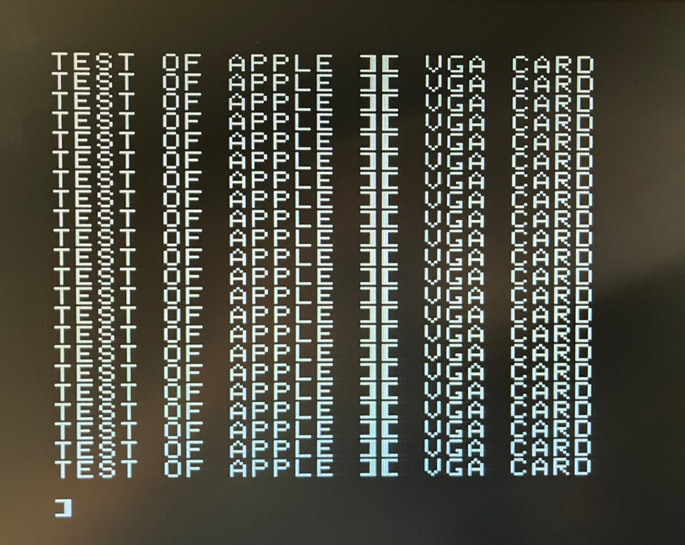 APPLE IIe VGA Graphics Card Sharp Graphics! Fully Built and Programmed