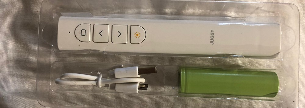 Jugsy Air Mouse Wireless Powerpoint Presenter Open Box, Tested Excellent