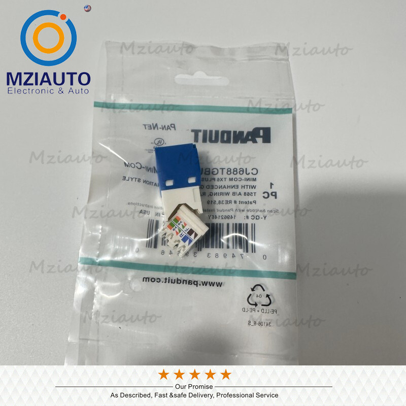 50X Cat6 MiniCom UTP RJ45 Network Jack Module Blue For Panduit CJ688TGBU Giga TX