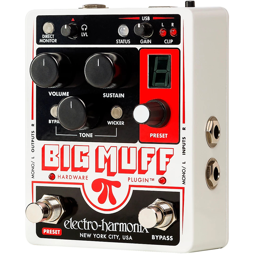 Electro-Harmonix Big Muff Pi Hardware Plug-in Harmonic Distortion/Sustainer Pedl