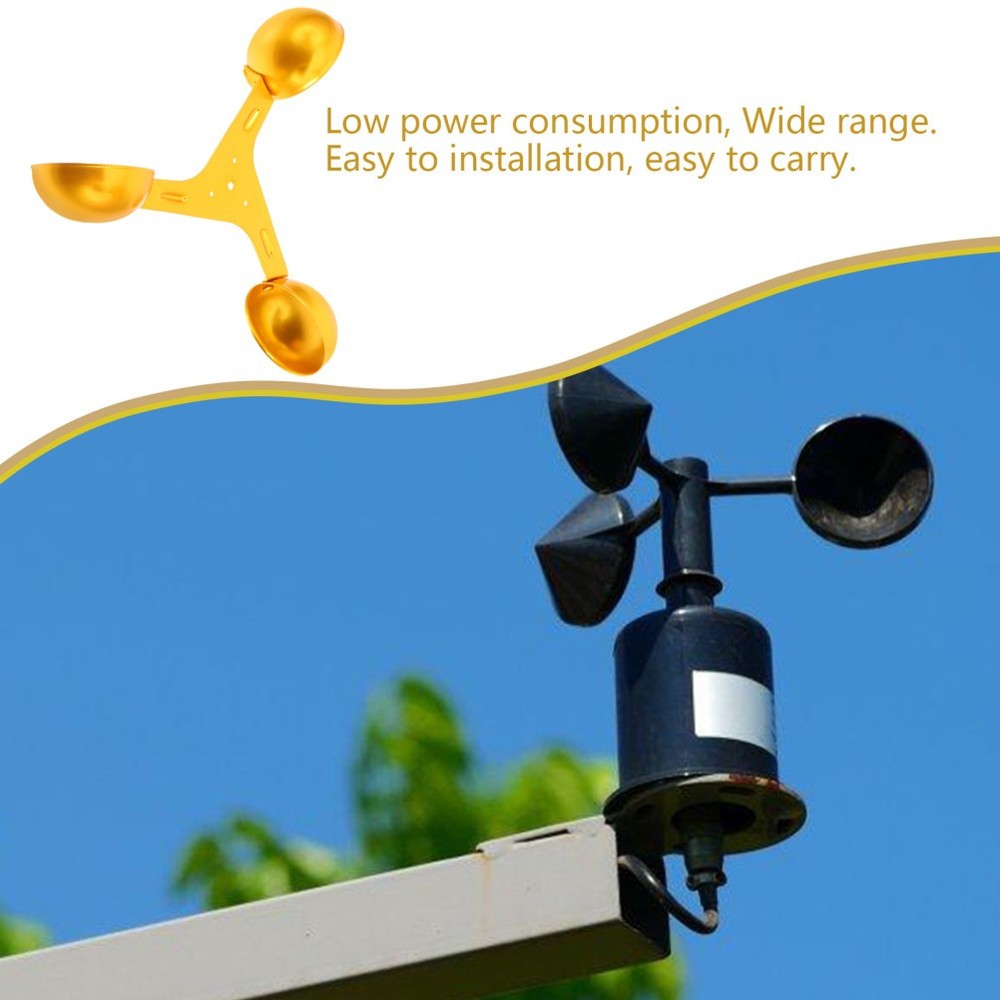 Anemometer with Cups Wind Speed Detection Weather Station Replacement