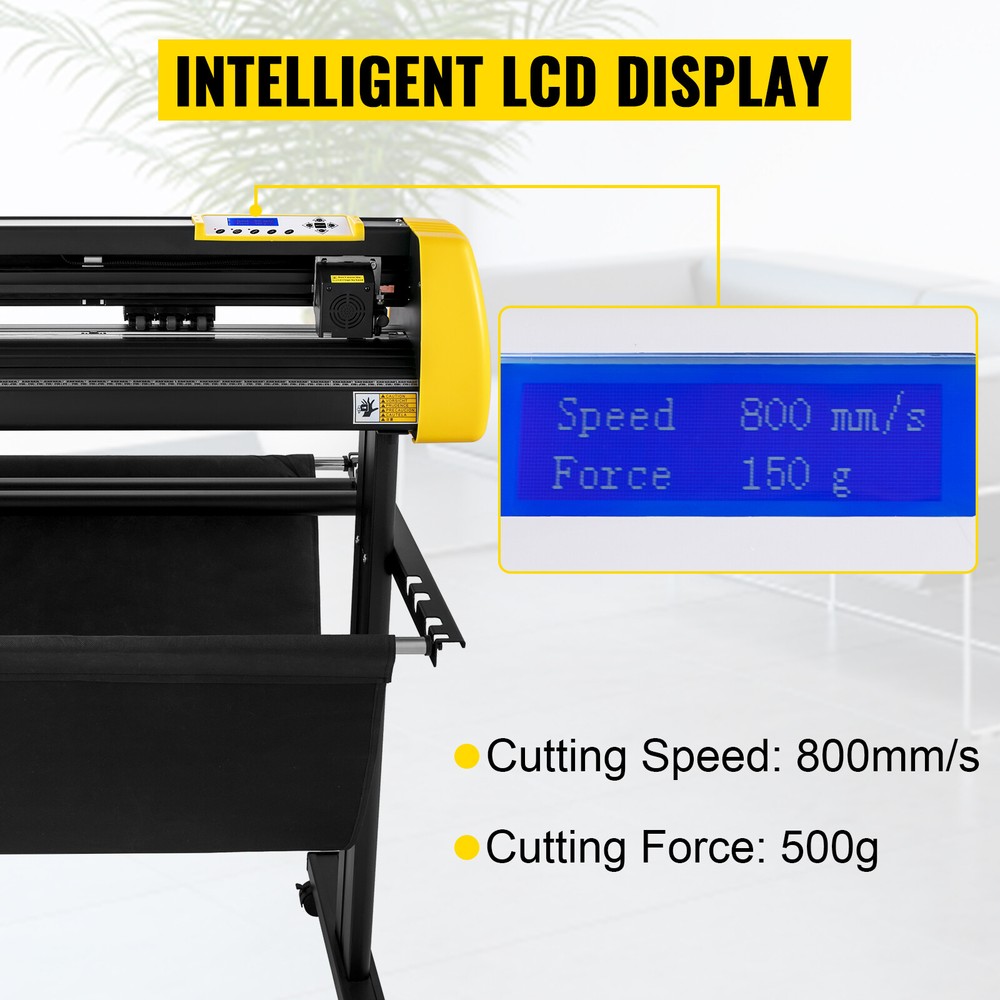 VEVOR Vinyl Cutter Machine 34in 870mm Plotter Automatic Camera Contour Cutting