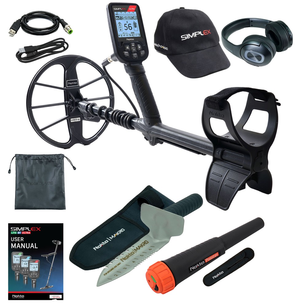 Nokta Simplex Ultra WHP Waterproof Detector w/ Pinpointer & Digger