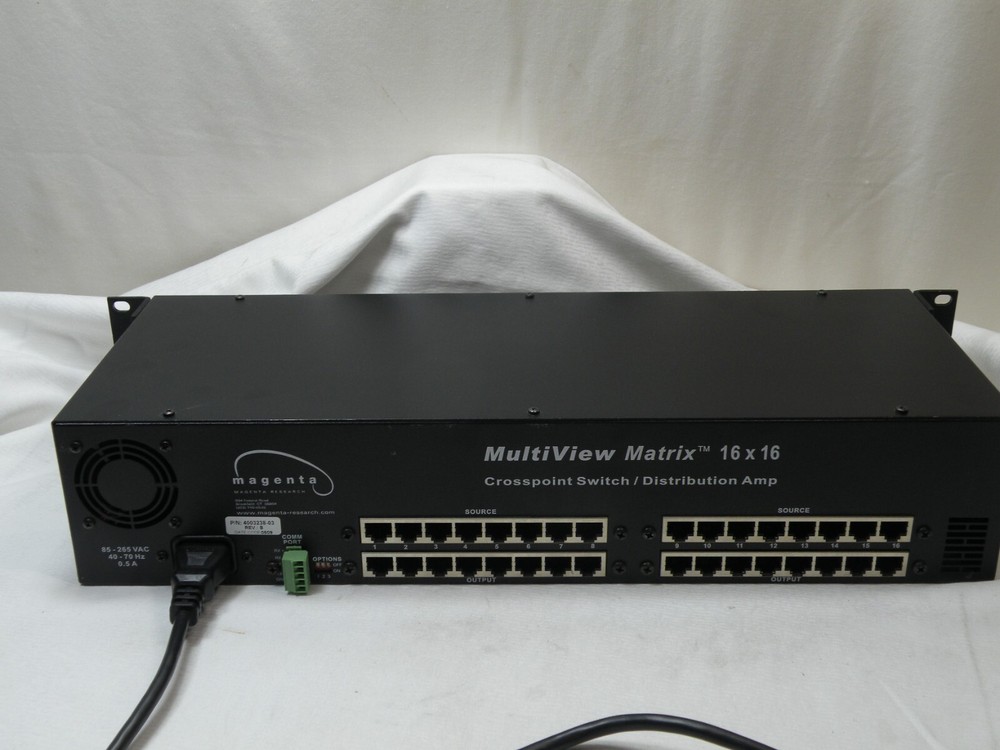 Magenta Multiview Matrix 16x16 Crosspoint Switch Distribution Amplifier