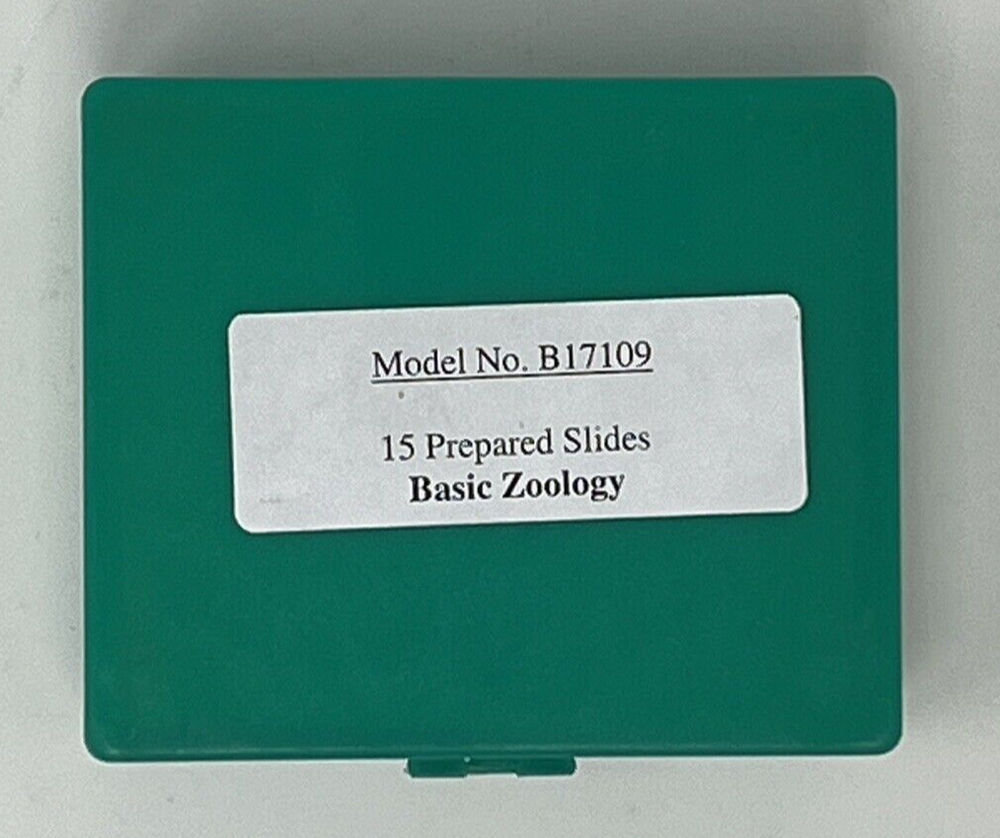 Walter Products 15 Prepared Slides Basic Zoology Model No. B17109
