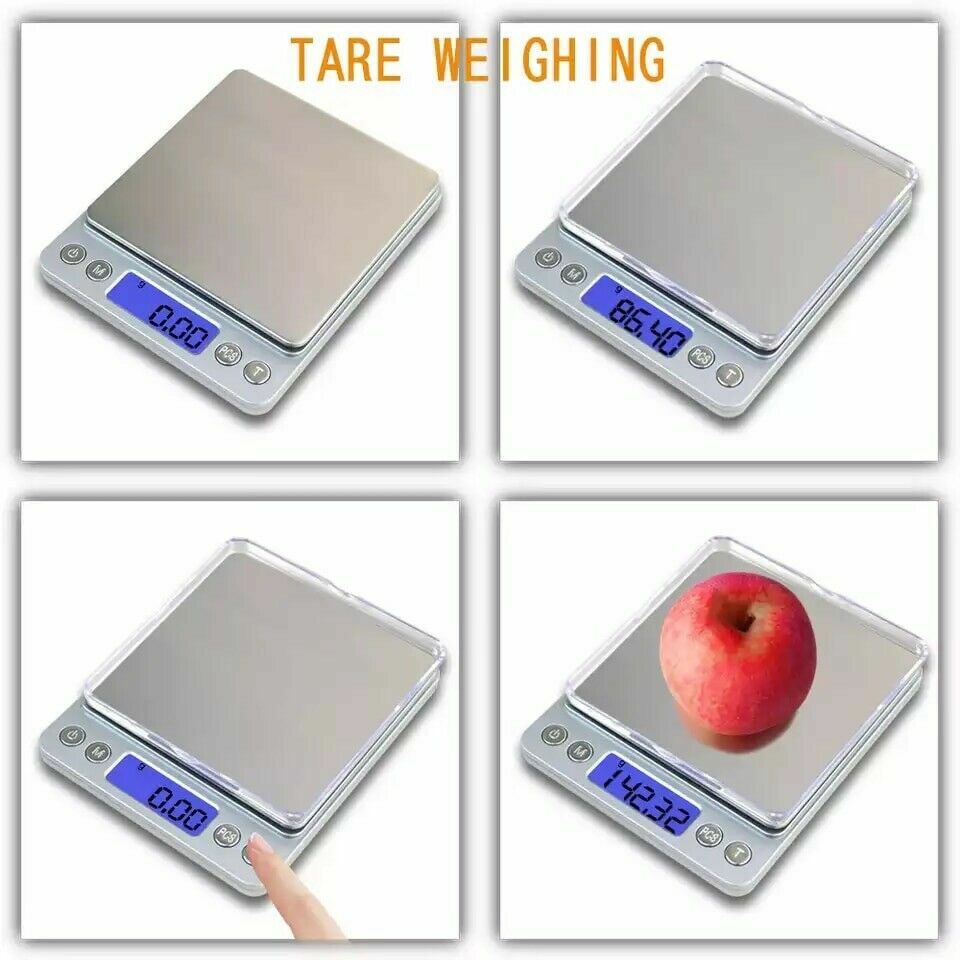 Digital Scale 3000g x 0.1g Jewelry Gold Silver Coin Gram Pocket Size Herb Grain