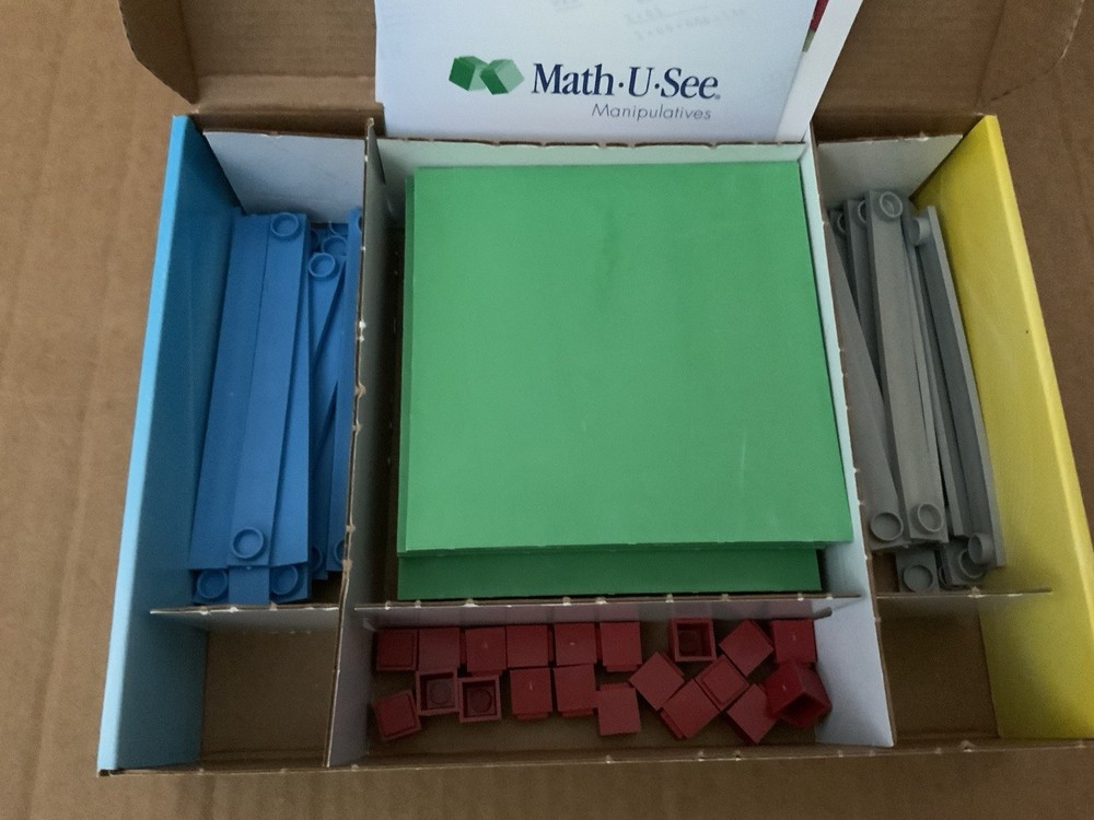 COMPLETE Math U See Blocks Manipulatives Algebra Decimal Insert Kit Homeschool