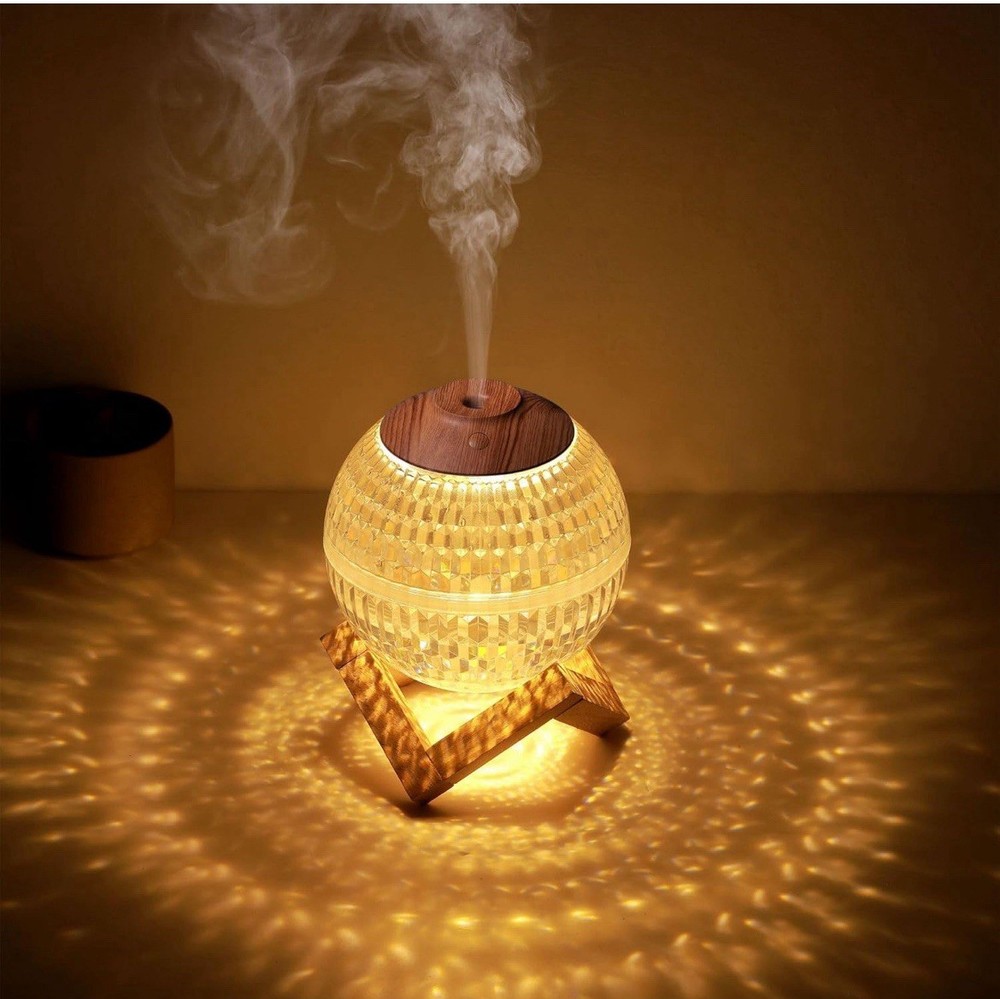Crystal Ball Bedroom Night Light Humidifier, Transparent Shell
