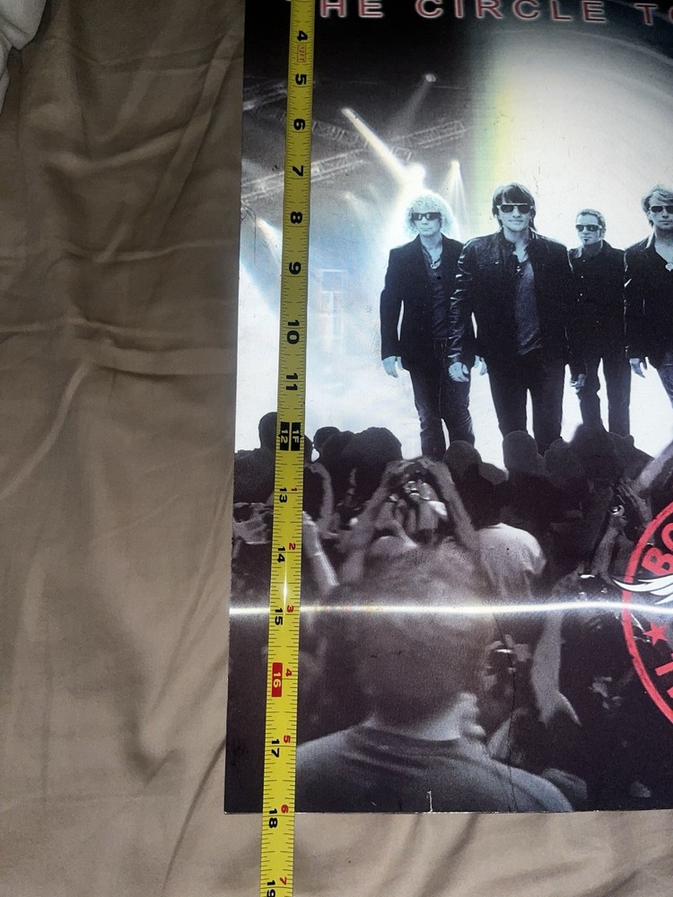 BON JOVI CIRCLE TOUR PROGRAM AND 3D POSTER