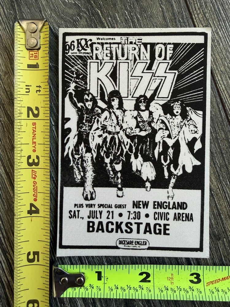 KISS Pass Dynasty Tour Concert Pittsburgh July 21 Black Vintage Kiss Aucoin A