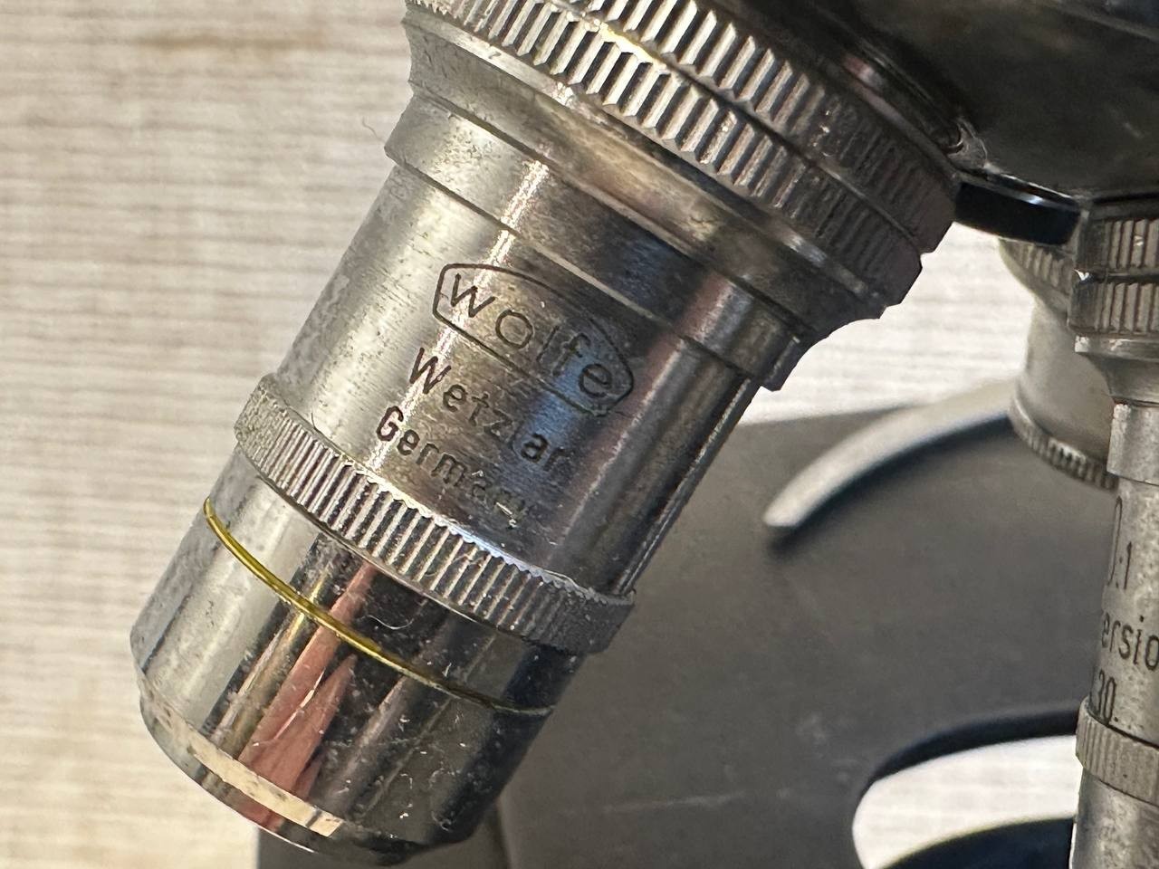 Vintage Wolfe Wetzlar Germany Microscope Carolina Biological 032-1 171