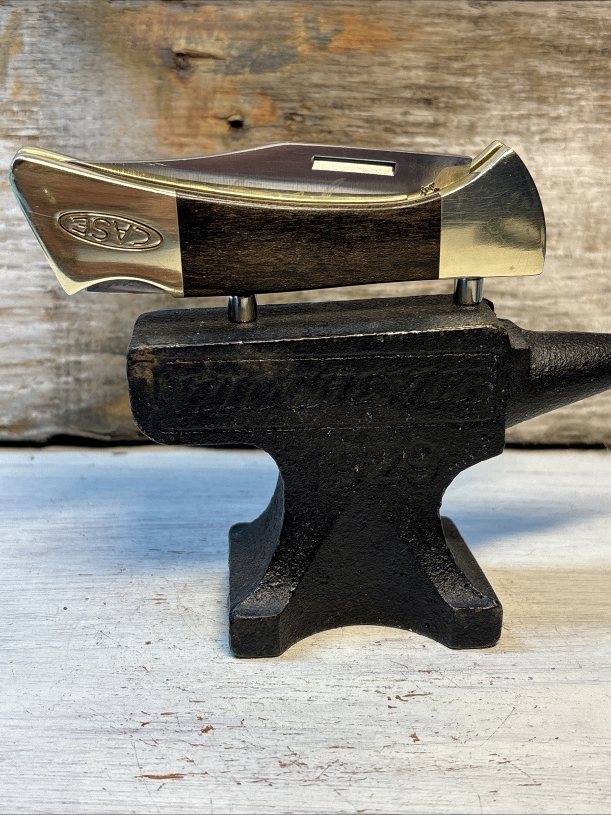 1992 Case XX USA 58L SS Mako Lockback Folding Hunting Knife w/ Leather Sheath