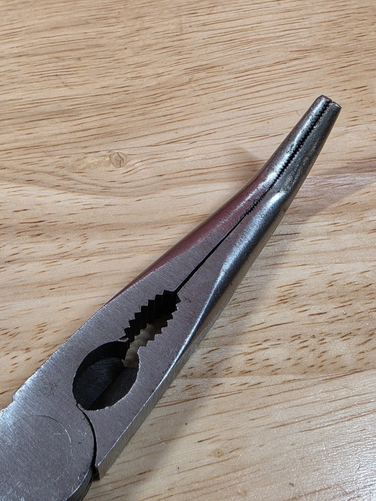 Cornwell Tools CPL66 Blue Handle Angled Bent End Needle Nose Pliers