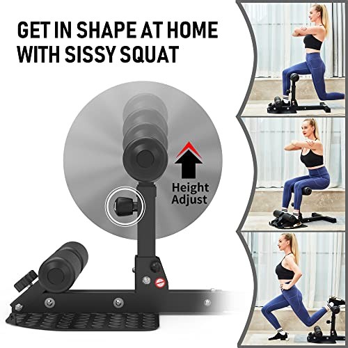 Deep Sissy Squat Bench Core Workout Multifunctional Leg Exercise Machine For