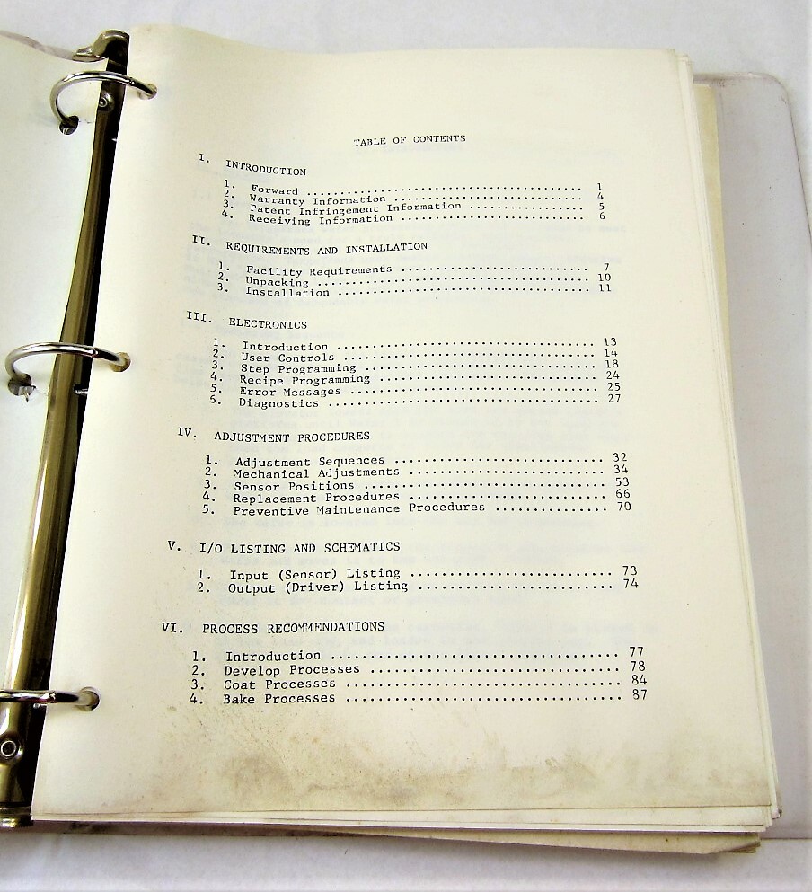 TargeTrack Wafer Processing System User's Guide 1987 Edition MTI