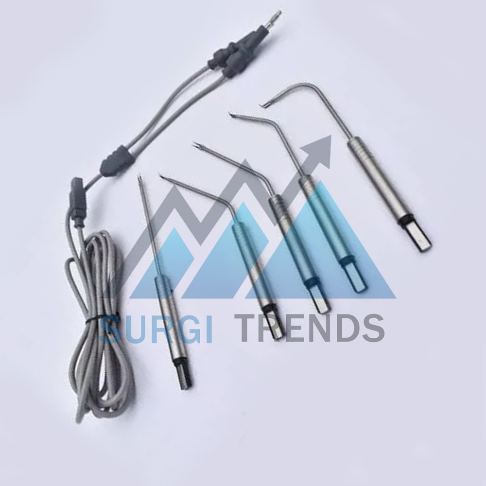 ENT Bipolar Electrodes Set Surgical Instruments High Quality 6 Pcs Set
