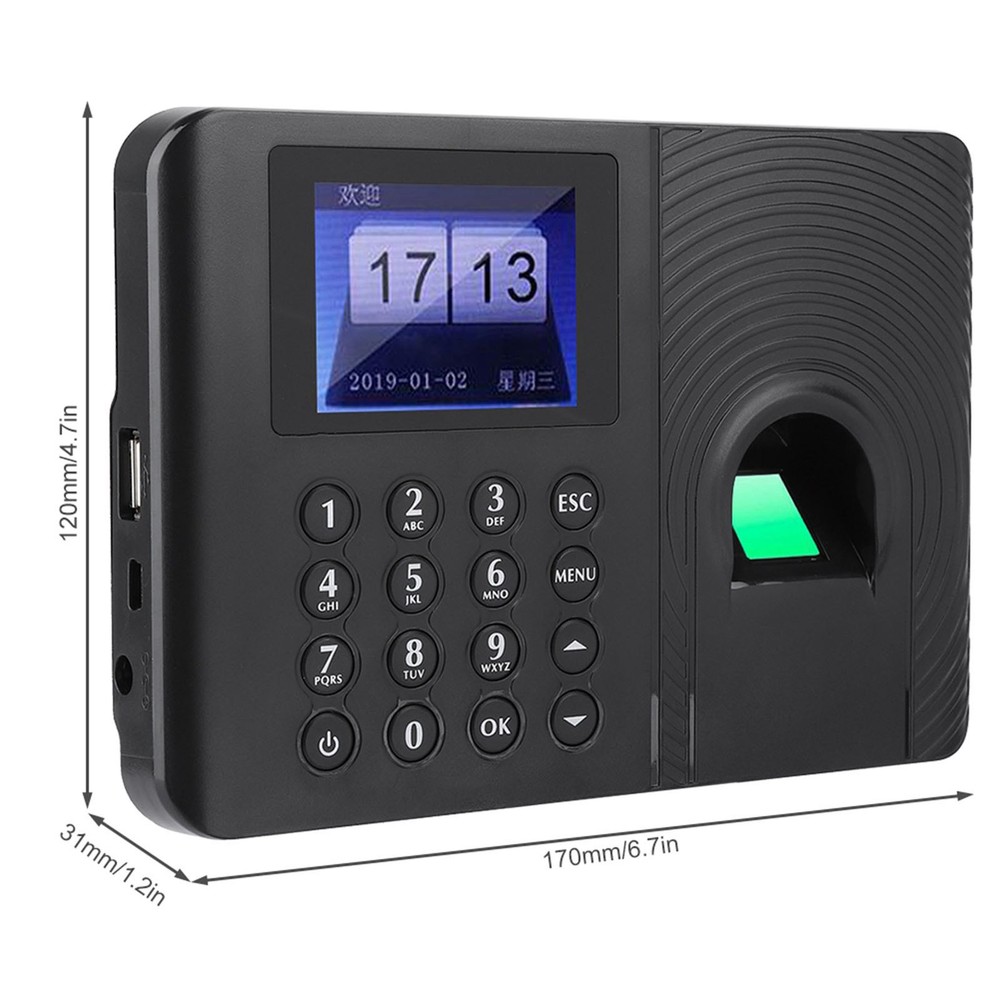 Biometric Fingerprint Time Attendance Recorder Recognition Device Access Control