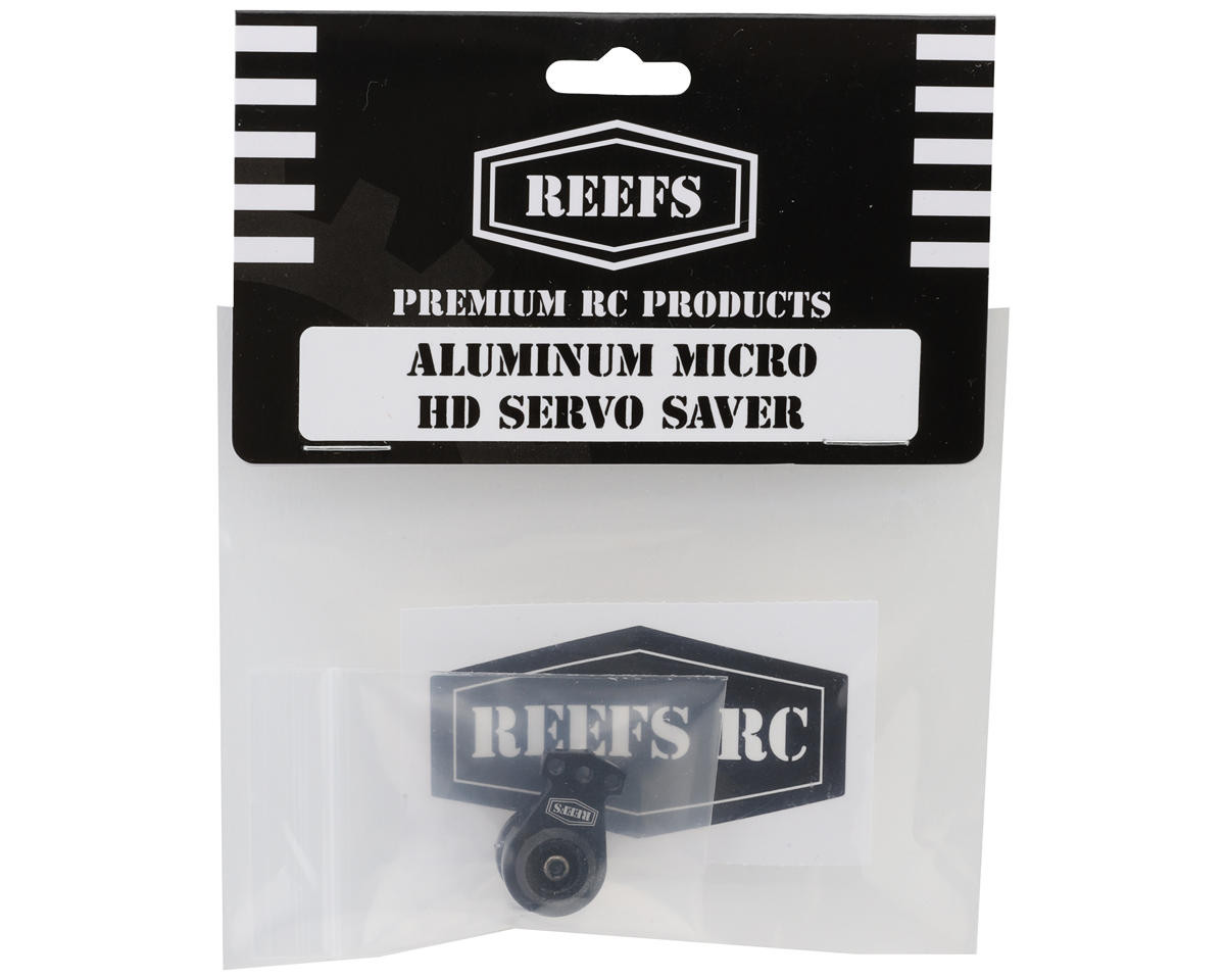 Reefs RC Aluminum 25T HD Micro Servo Saver (Black) (Micro99/Micro179)