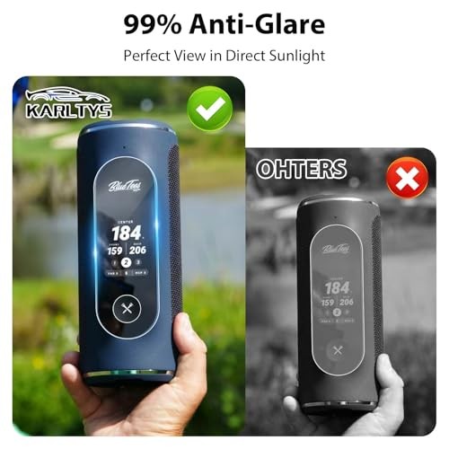 2-Pack Screen Protector for Blue Tees Golf Player+ GPS Speaker — Tempered