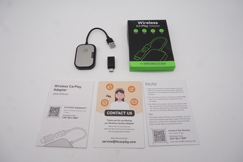 Wireless CarPlay Adapter YKCAA for Apple iPhone Black