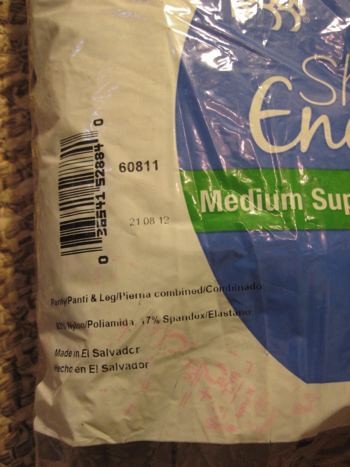 6 NOS Pairs L'eggs Leggs Size B Sheer Energy STW / Sheer Toe Taupe Pantyhose