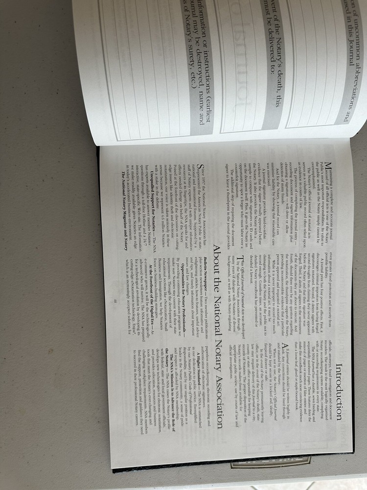 Journal Of Notorial Acts