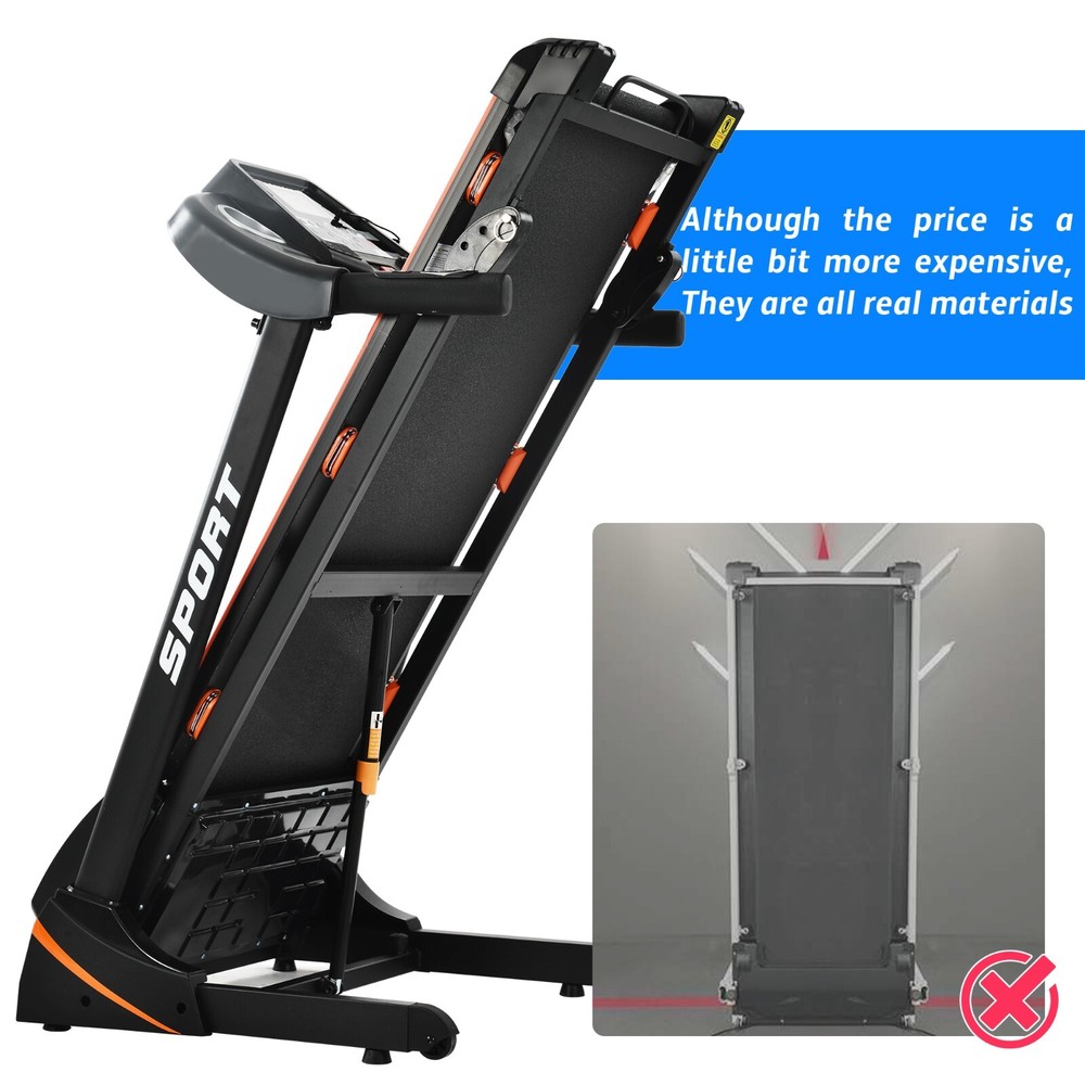 3.25HP Folding Treadmill with Incline Adjustable Speed Running Exercise Machine