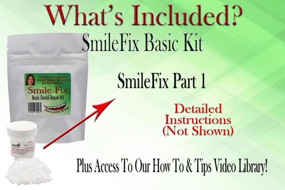 SmileFix Basic Dental Repair Kit - Missing or Broken Tooth. Gaps Broken Teeth...