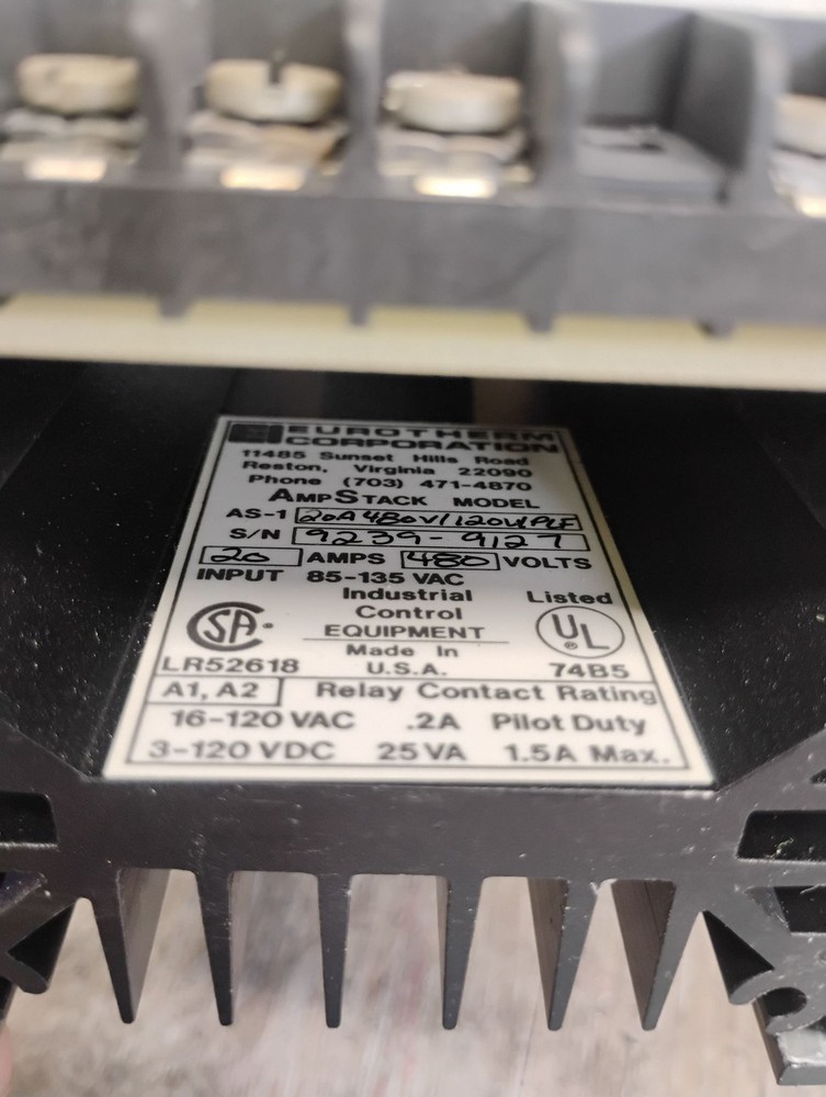 EUROTHERM AS-120A 480V/120VLPLF POWER CONTROLLER