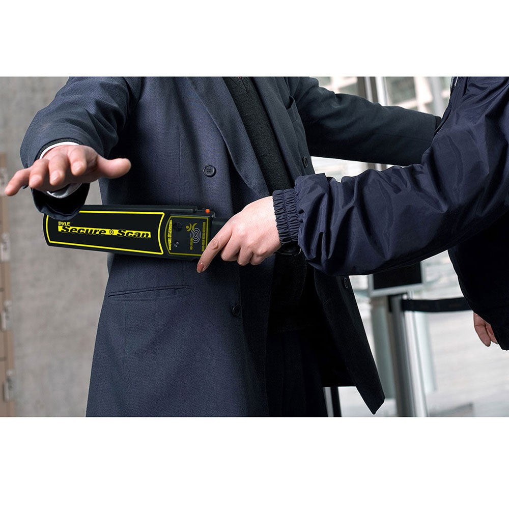 Pyle PMD38 Secure Scan Handheld Metal Detector Wand Security Scanner OPEN BOX