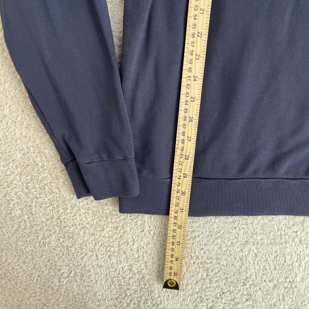 Travis Mathew 1/4 Zip Pullover Mens XL Blue Striped Performance Golf Jacket
