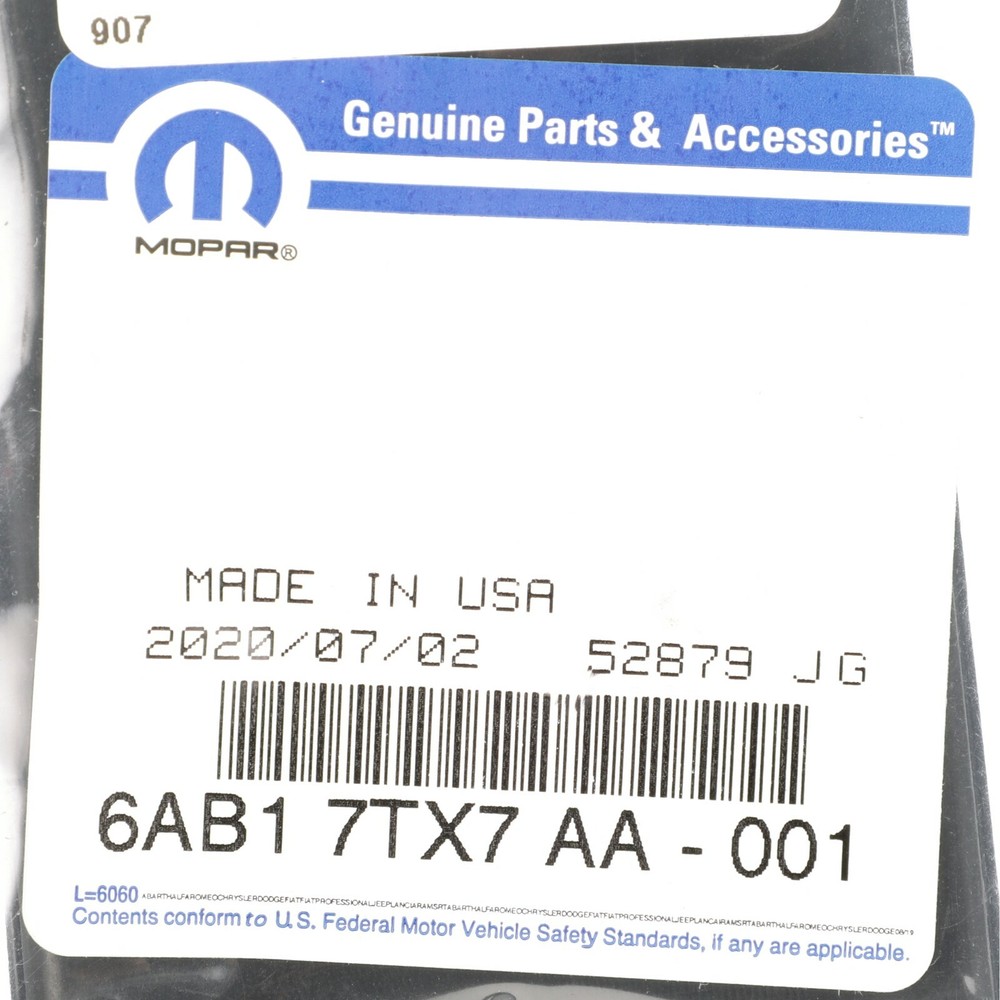 18-23 JEEP WRANGLER GLADIATOR DASHBOARD INSTURMENT PANEL MAT MOPAR 6AB17TX7AA