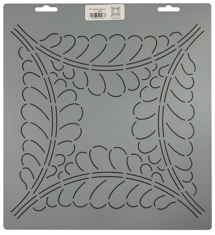 Quilting Stencils Leaf Feather Quilt Patterns Border & Block Quilters Template