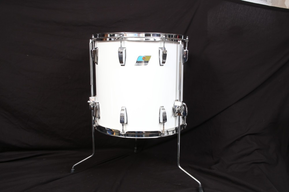 1970'S Ludwig 14" Floor Tom - White Cortex