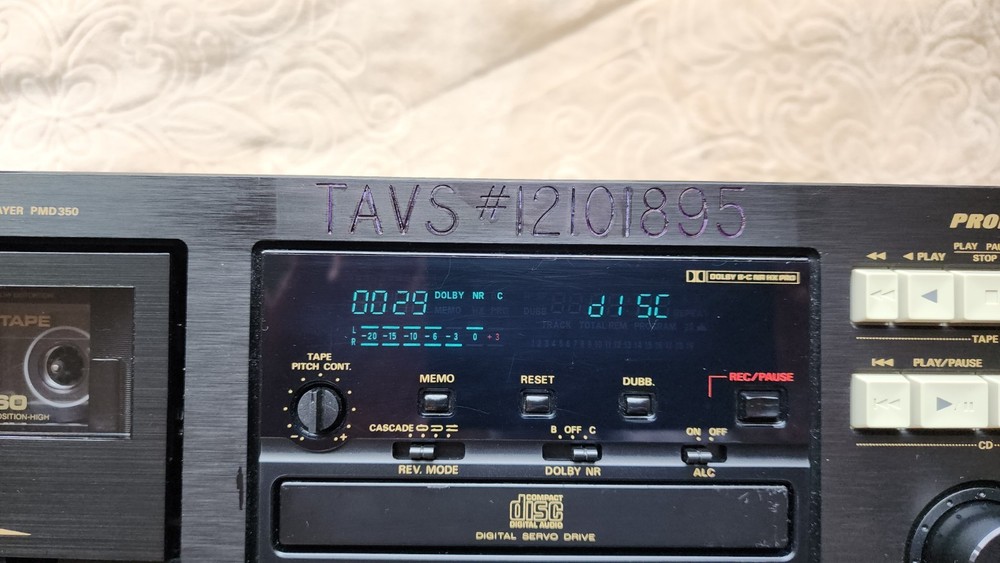 Marantz PMD350U Professional Combination CD Player & Cassette Deck