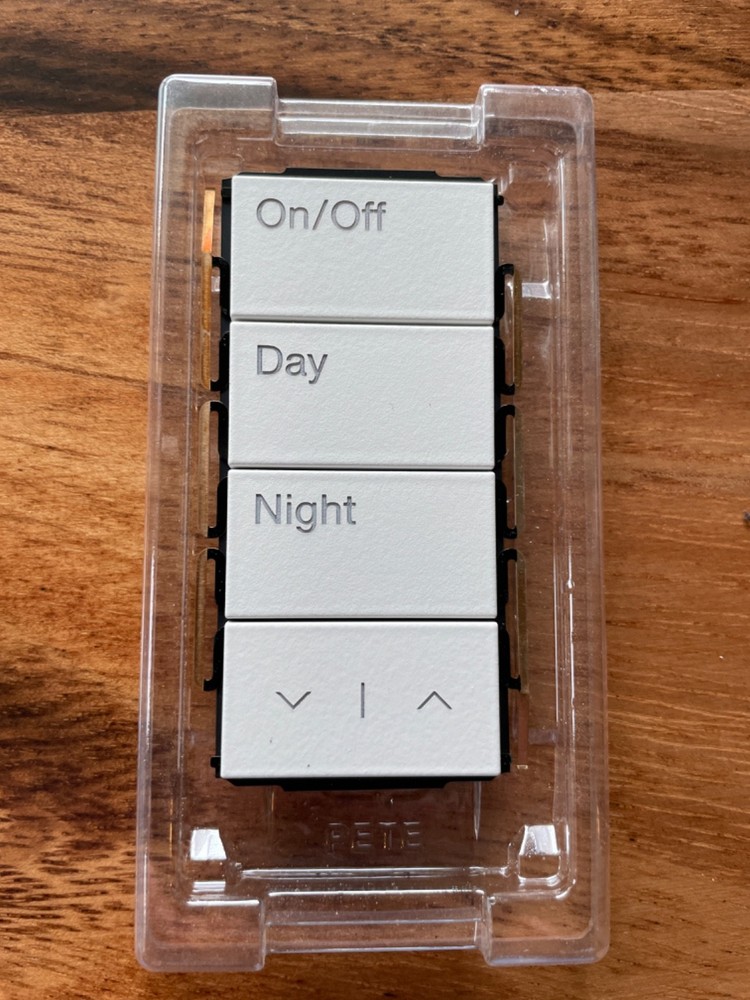 Lutron Palladiom Pre-engraved 3-Button Kit with Raise/Lower