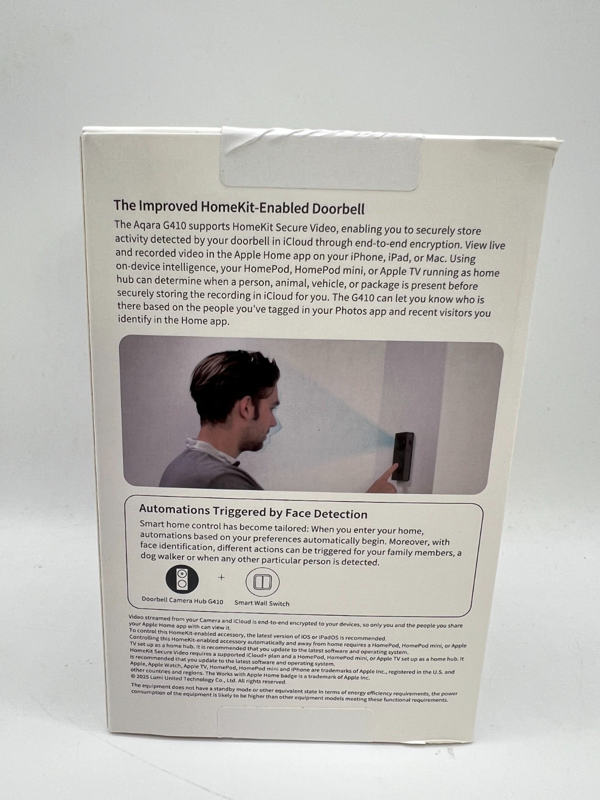 NEW Aqara Video Doorbell Camera Hub G410 with Chime Repeater Model: CH-C09E