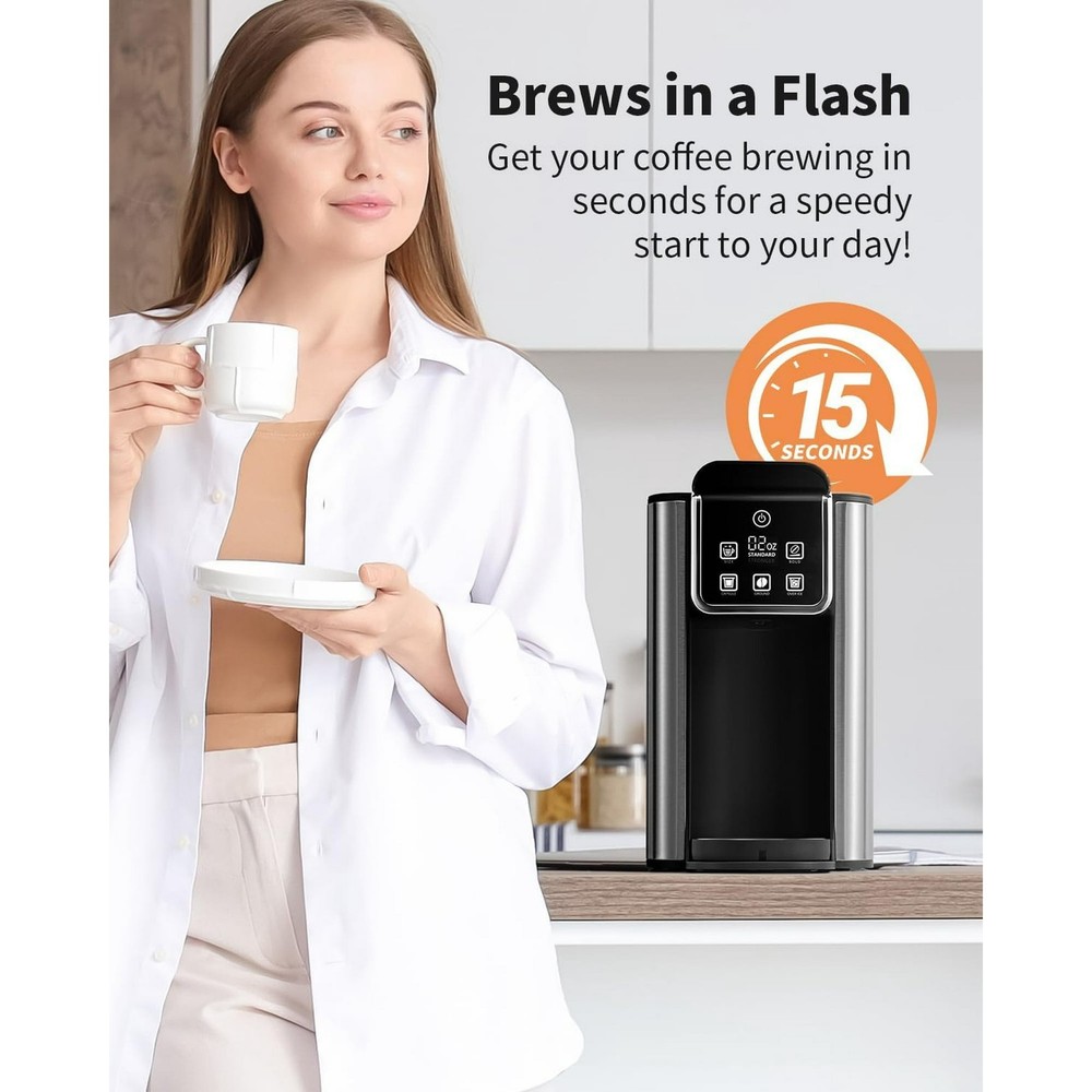 Hot & Iced Coffee Maker with Bold Setting, Single Serve Coffee Maker for K Cup