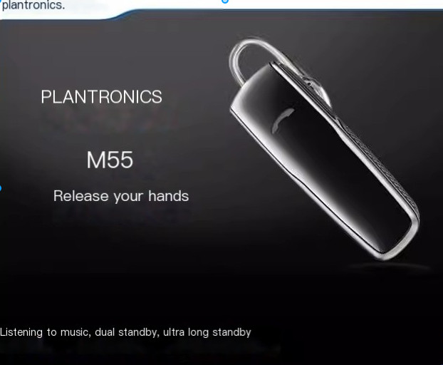 Plantronics M55 Headset Black Wireless Bluetooth Headset