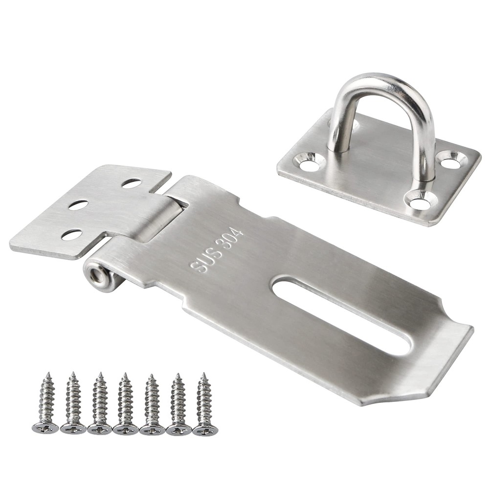 Hasp LockDoor Hinge Lock Padlock Clasp Latch Hinges Lock for Door