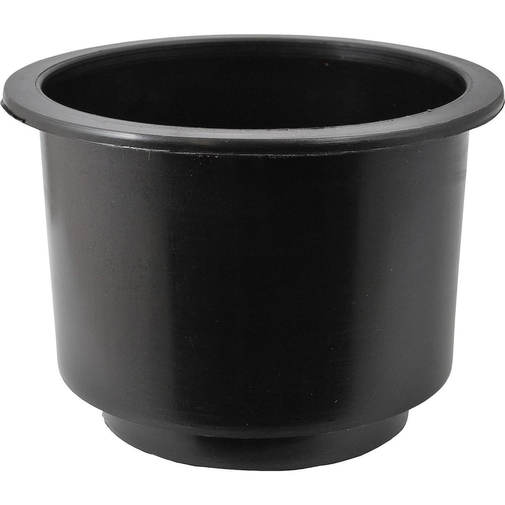 Black Polymer Non-Adjustable Flush Mount Painted Cup Holder