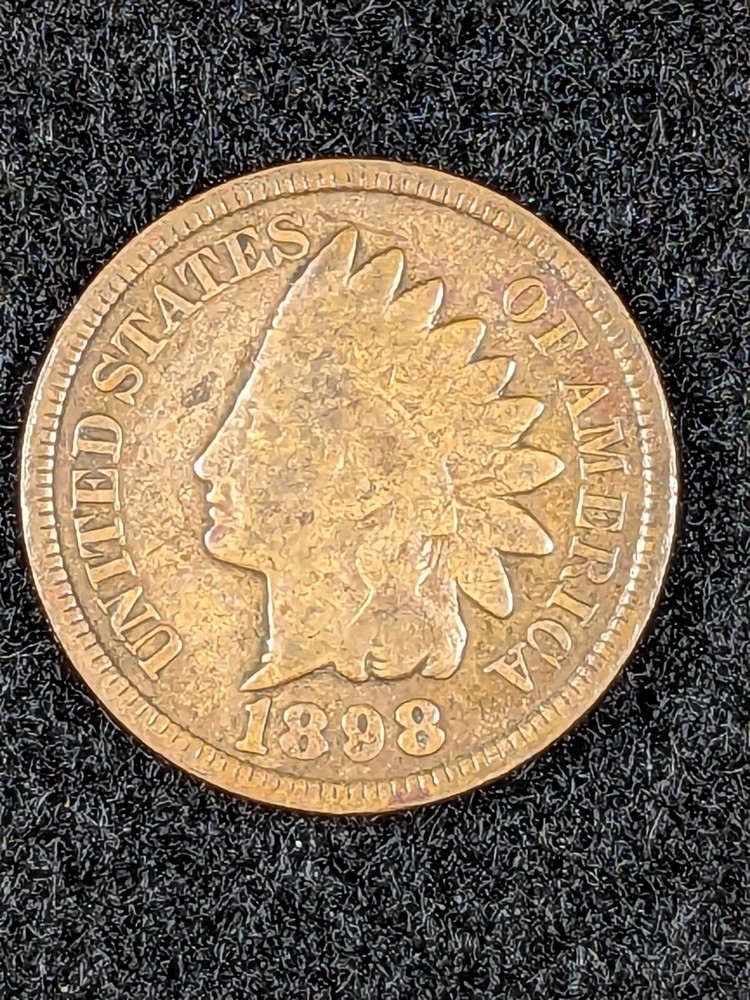 1898 INDIAN HEAD CENT PENNY GOOD CONDITION UNCERTIFIED