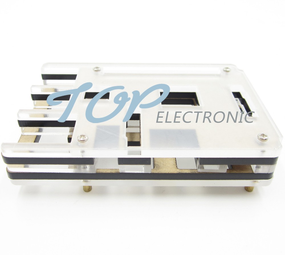 NEW Clear Protective Case Cover Shell Enclosure Box Raspberry Pi 2 Model B,B+,V5